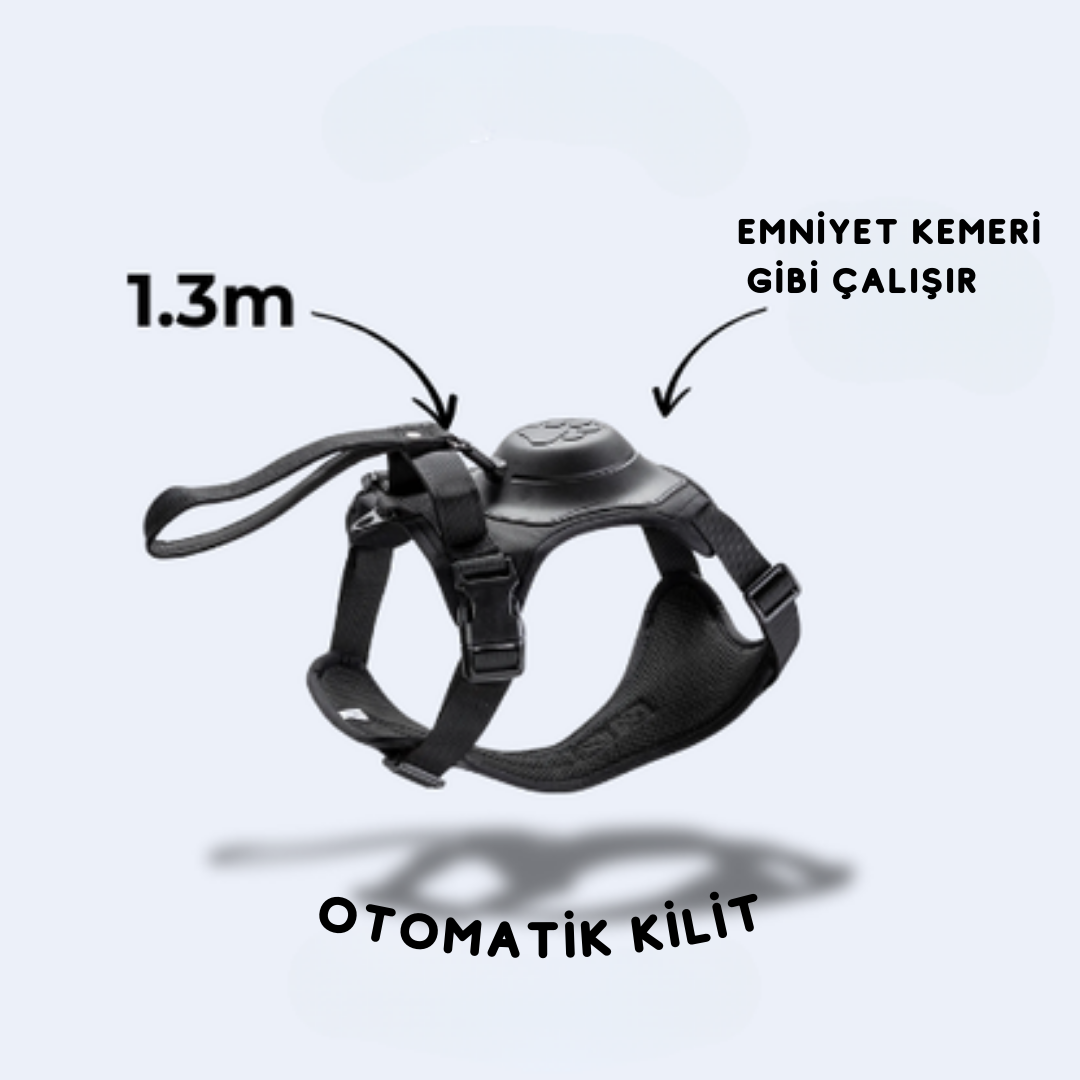 DogNova® Pro 2'si 1 Arada Akıllı Gövde Tasması+Entegre Kayış